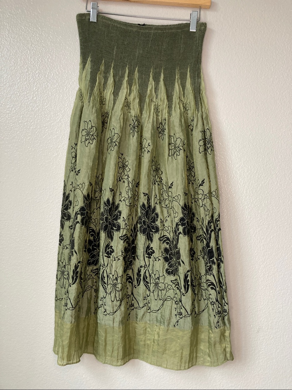 Vintage Y2K  Anthropologie Skirt convertible dress One Size midi Boho Floral